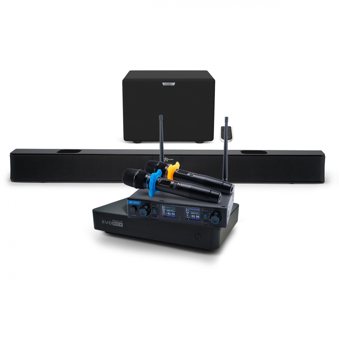 Hi-End караоке-система EVOBOX Premium + EvoSoundBar (саундбар с караоке) в Кургане