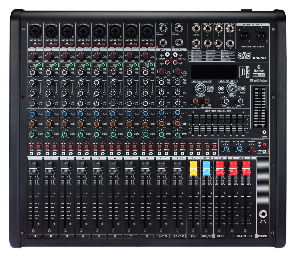 SVS Audiotechnik mixers AM-12 Микшерный пульт аналоговый, 12-канальный в Кургане
