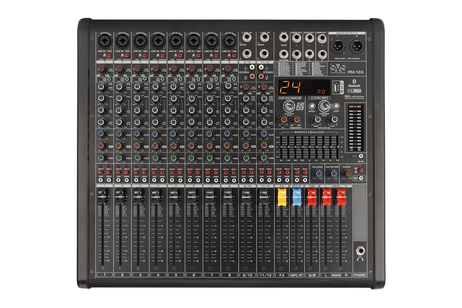 SVS Audiotechnik mixers PM-12A Активный аналоговый микшерный пульт, 12-канальный в Кургане